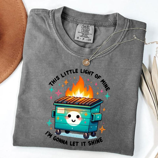 Comfort Colors Dumpster Fire Shirt, Mental Health T-Shirt, Emotional Dumpster Fire Tee, Unisex T-Shirt