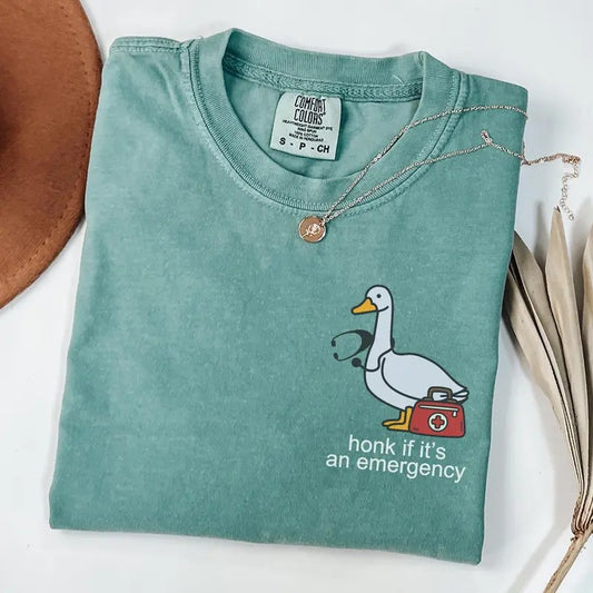 Comfort Colors Emergency Department Nurse Shirt, Silly Goose Emergency Nurse T-Shirt, ER Shirt, Funny Nurse Gift