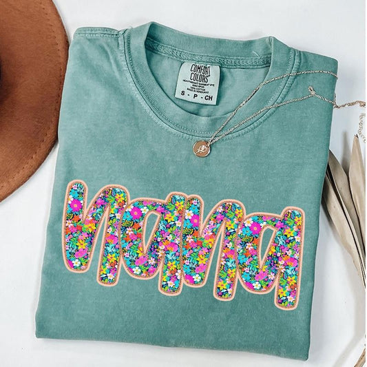 Comfort Colors Floral Nana Shirt - Floral Graphic Tee - Mother's Day Gift - Vintage Style Tee - Aesthetic Spring Shirt - Retro Inspired Shirt