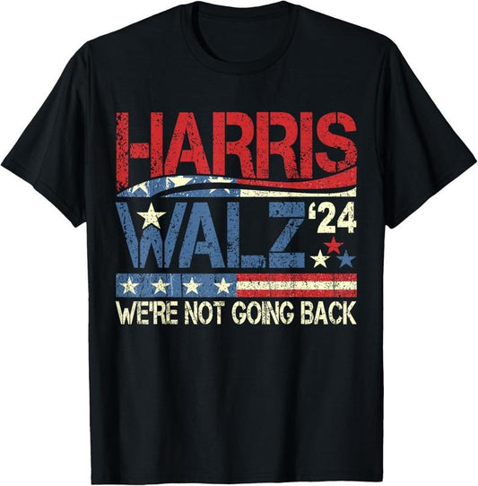 Comfort Colors Harris Walz 2024 Kamala Harris 2024 Tim Walz 2024 USA Flag T-Shirt