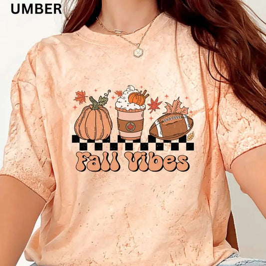 Comfort Colors Shirt, Comfort Colors Fall Shirt, Fall Vibes #1 Shirt, Halloween Graphic Shirt,Casual Shirt Unisex, Halloween Clothing, Graphic Halloween Apparel, Casual Cotton T-shirt, Unisex Halloween