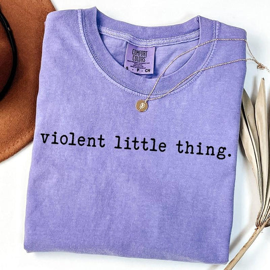 Comfort Colors Violent Little Thing Shirt, Basgiath War College T-Shirt, Fourth Wing Unisex T-shirt