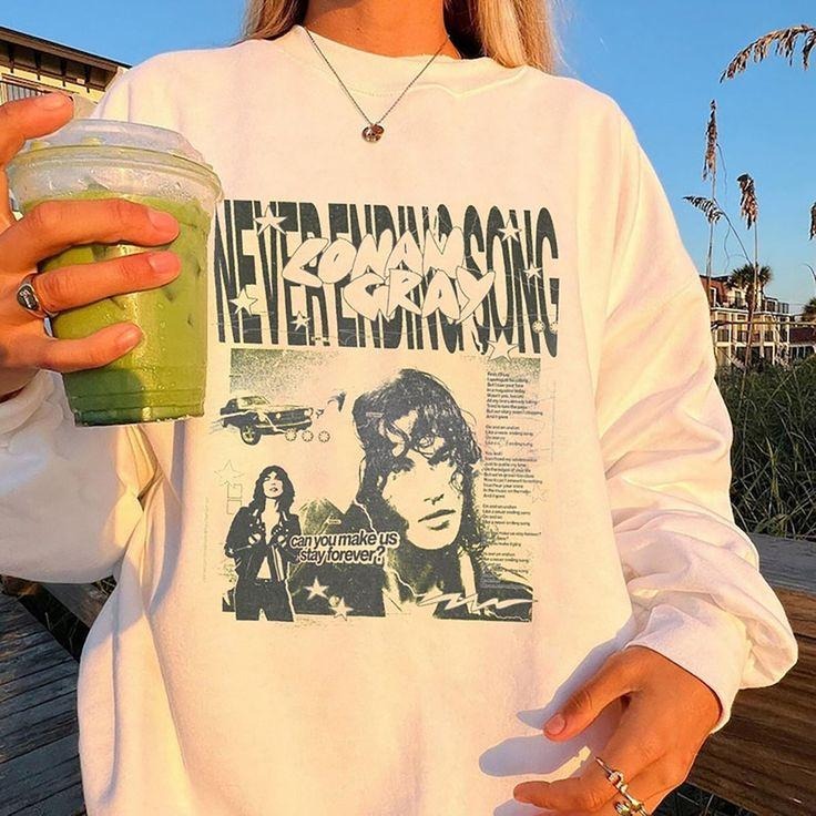 Conan Gray Never Ending Song Crewneck, Music Fans Merch