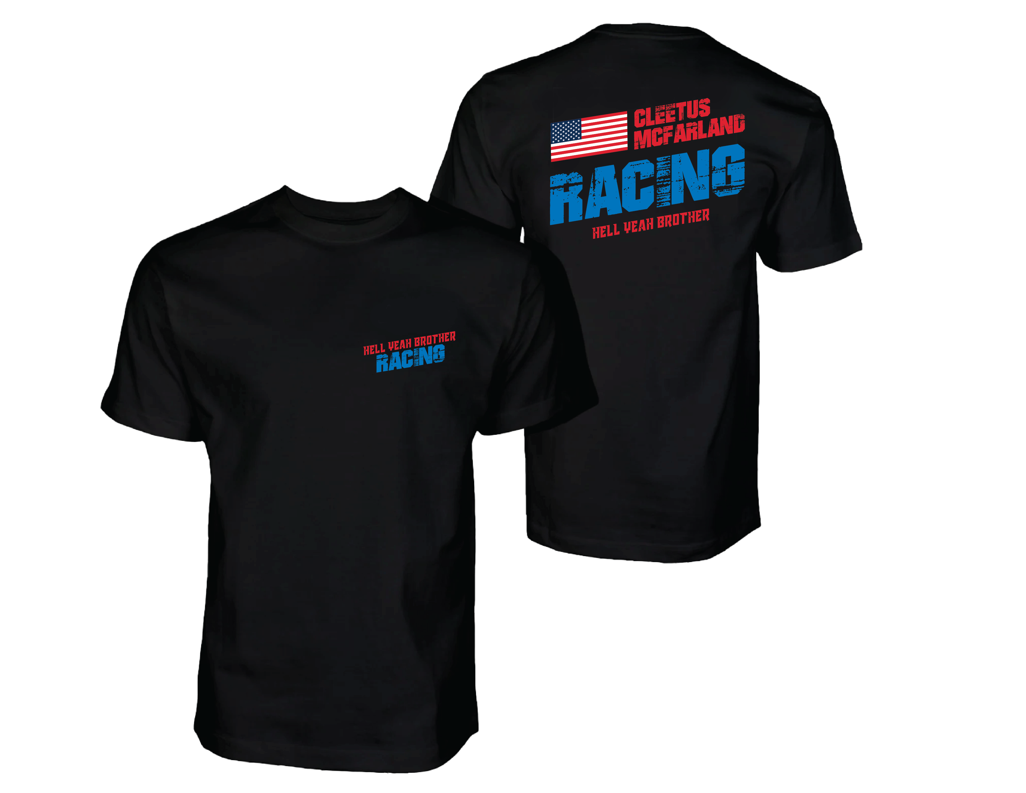 Hell Yeah Brother Racing Shirt (Black or White) Hoodie, Sweatshirt | CoreVibeTees.com (Image 1)