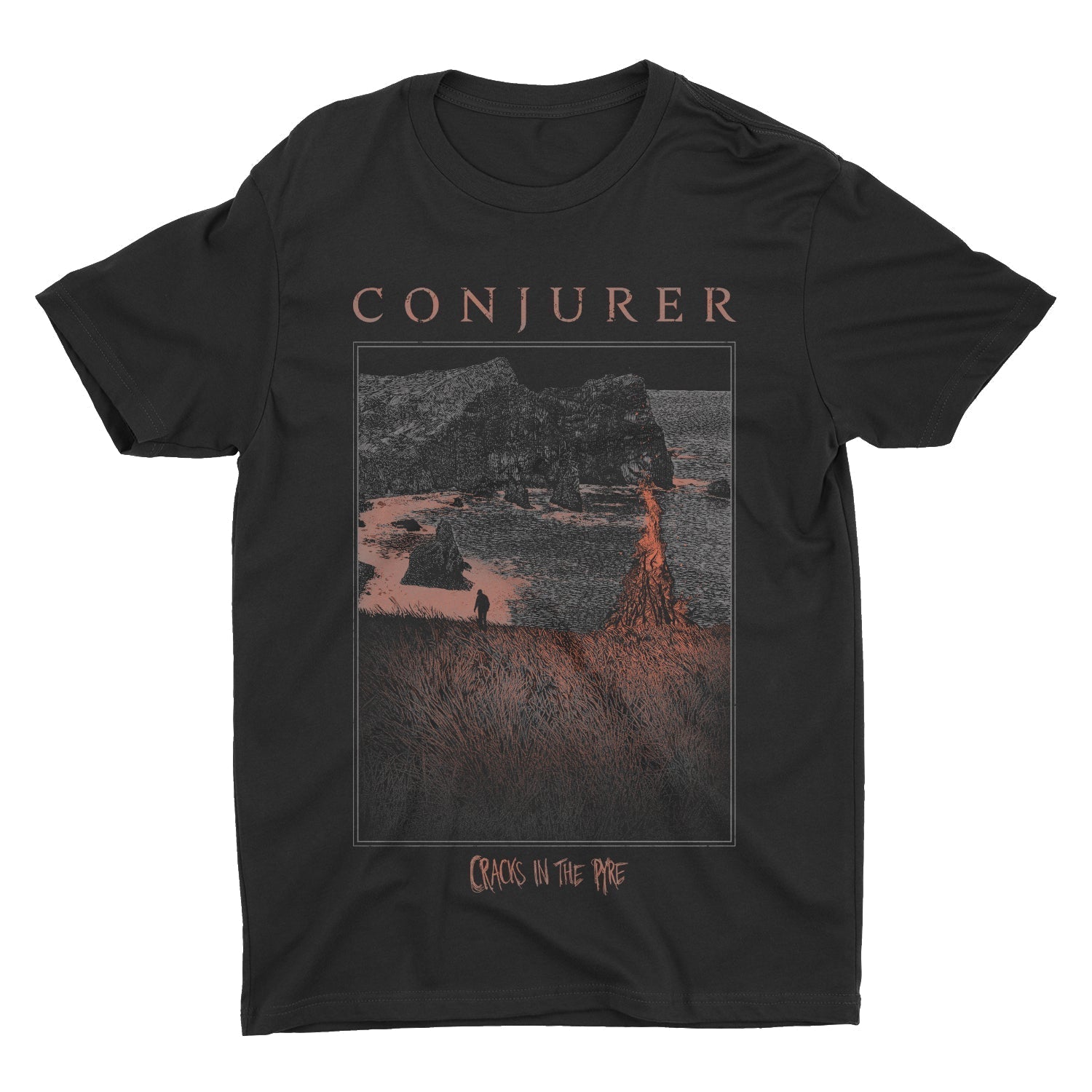 Conjurer - Cracks In The Pyre t-shirt Hoodie, Sweatshirt | CoreVibeTees.com (Image 1)