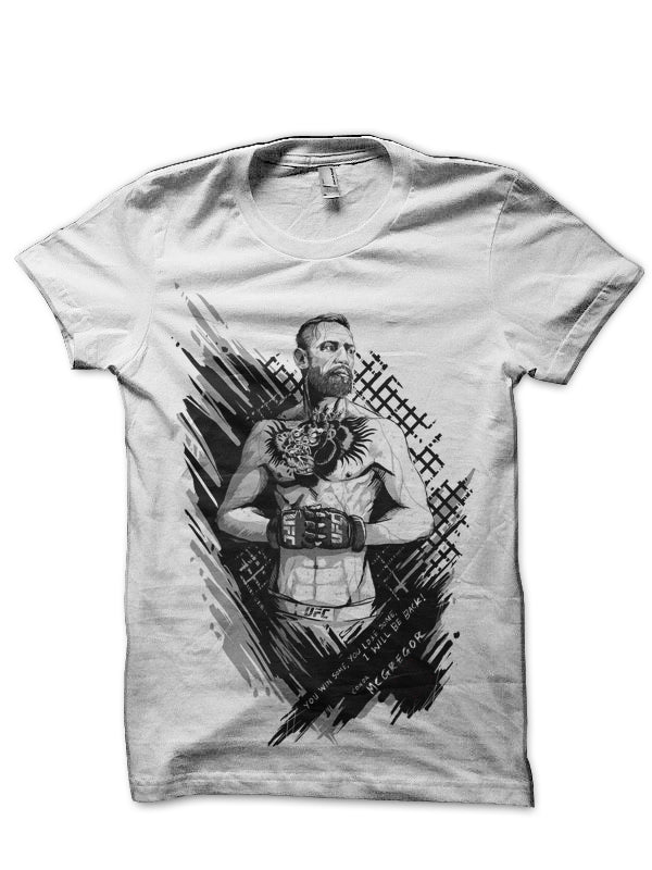 Conor McGregor White T-Shirt Style002 Hoodie, Sweatshirt | CoreVibeTees.com