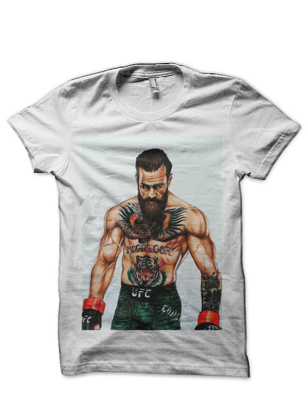 Conor McGregor White T-Shirt Style001 Hoodie, Sweatshirt | CoreVibeTees.com