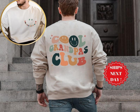 Cool Grandpas Club Sweatshirt, Grandpa Sweatshirt, Grandpa Shirt, Gift For Grandpa, Grandpa Gift, Cool Grandpa Shirt, Gramps  T-shirt, sweater and Hoodie 2 sides