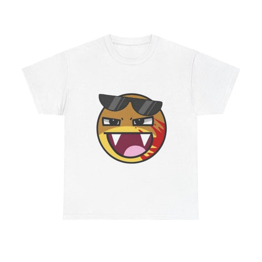 Cool Sunglasses Graphic T-Shirt, Edgy Cartoon Face Design, Bold and Fun Casual Tee, Street Style Unisex Shirt, 2000s cute clothes, Womenswear Menswear Top