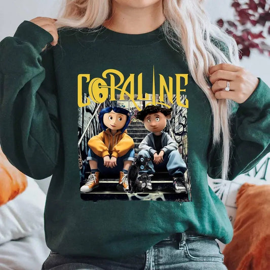 Cooraline Thug Life Halloween Shirt Cooraline Halloween Movie Shirt Cooraline Character Halloween Cartoon Shirt Cooraline Shirt