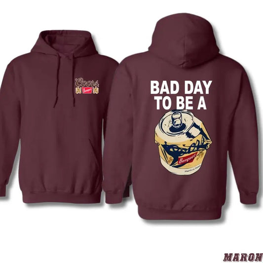 Coors Banquet Hoodie - Fun and Quirky Beer Can Design for Casual Wear, Perfect for Beer Lovers and Party Enthusiasts, Unisex Hoodie for Everyday Comfort and Humor Menswear Sweaters