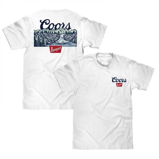 Coors Banquet Scenic Golden Colorado Front and Back Print Shirt