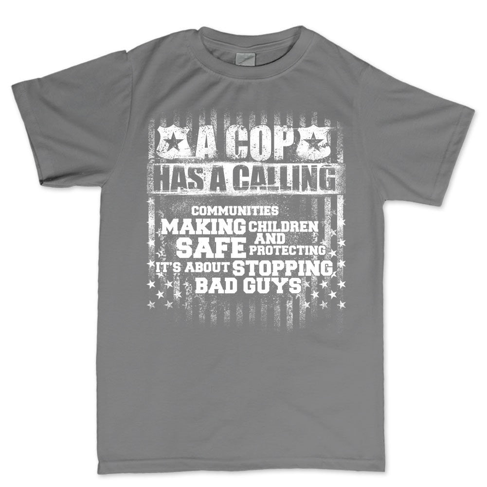 Men's Cop Calling T-shirt Style001 Hoodie, Sweatshirt | CoreVibeTees.com (Image 5)