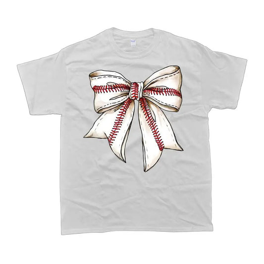Coquette Baseball Bow Tshirt, Unisex Tshirt, Gift For Him, Gift For Her, Men's Tshirt, Women's Tshirt