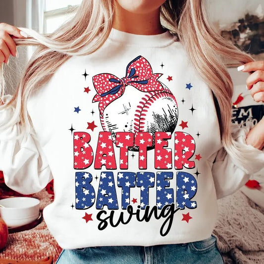 Coquette Baseball , Batter Batter Swing, Game Day , Girly Baseball Bow , Retro Baseball Mama , Baseball Mom , Baseball Season Sweatshirt