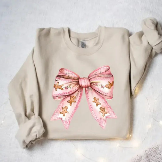 Coquette Christmas Sweatshirt, Bow Coquette Shirt, Cute Womens Christmas Shirt, Christmas Crewneck, Holiday Shirt, Retro Christmas, Christmas Gift Holiday Sweatshirt,  Christmas T- Shirt, Christmas Clothes, Christmas Vibes, Christmas Season