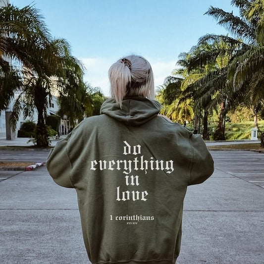Corinthians 1:1 Corinthians 1:1 Sweatshirt - Unisex Cotton and Polyester, Casual T-Shirt, Sweater & Hoodie, Green Design
