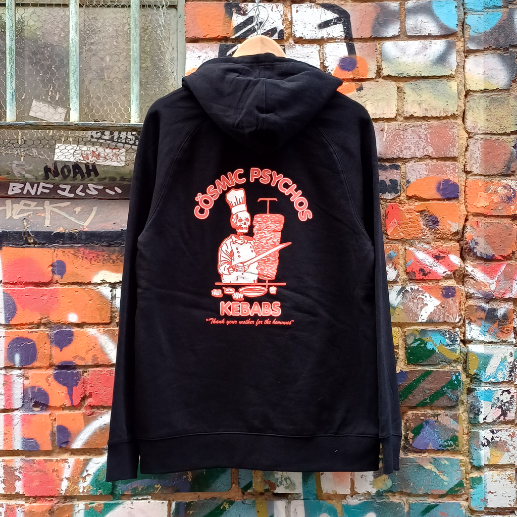 Psychos Kebabs Hoodie (Black) T-Shirts, Sweatshirt | CoreVibeTees.com (Image 3)