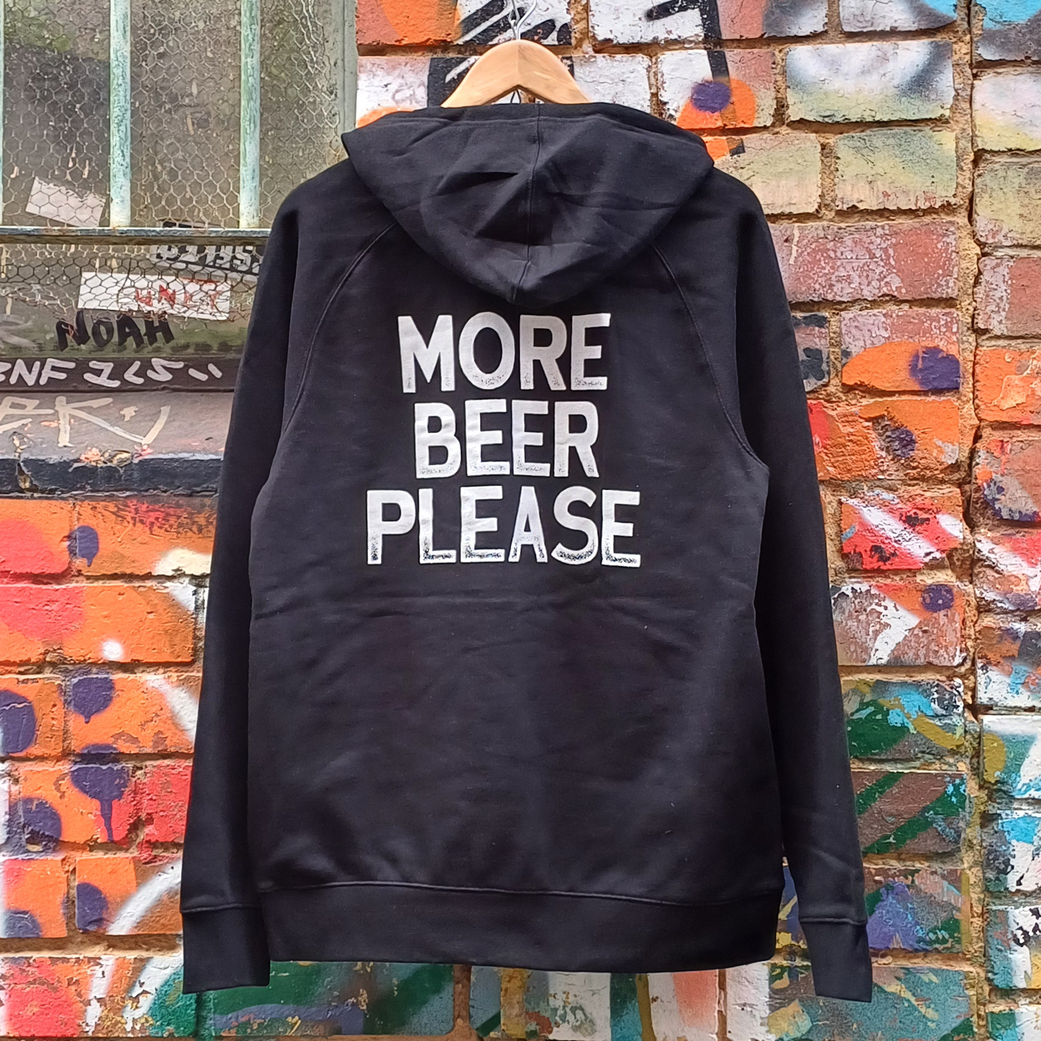 More Beer Please Hoodie (Black) T-Shirts, Sweatshirt | CoreVibeTees.com (Image 3)