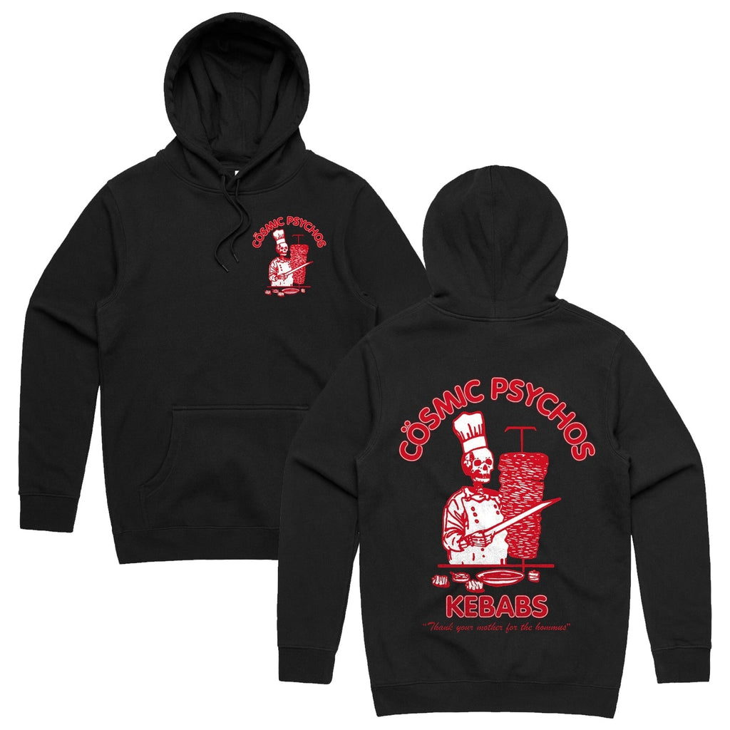 Psychos Kebabs Hoodie (Black) T-Shirts, Sweatshirt | CoreVibeTees.com (Image 1)