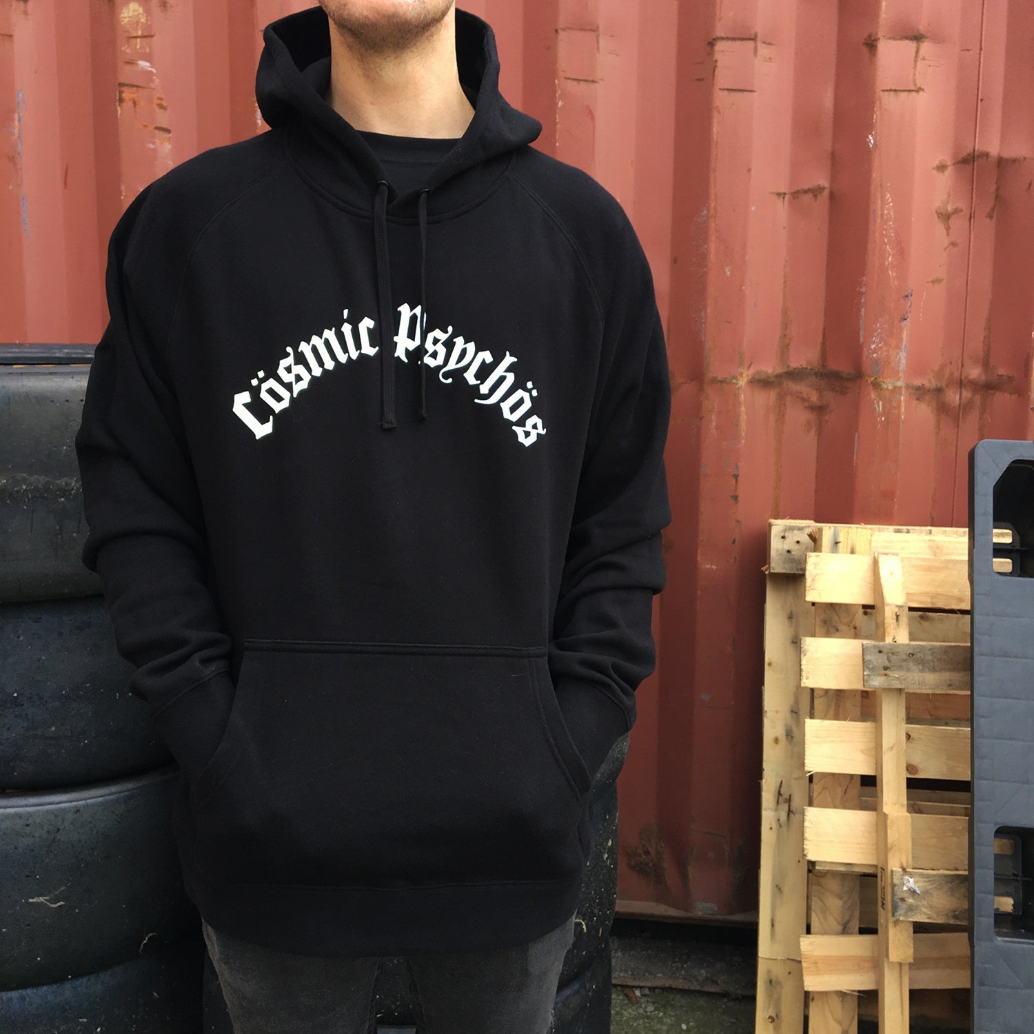 Metal Logo Hoodie (Black) T-Shirts, Sweatshirt | CoreVibeTees.com (Image 2)