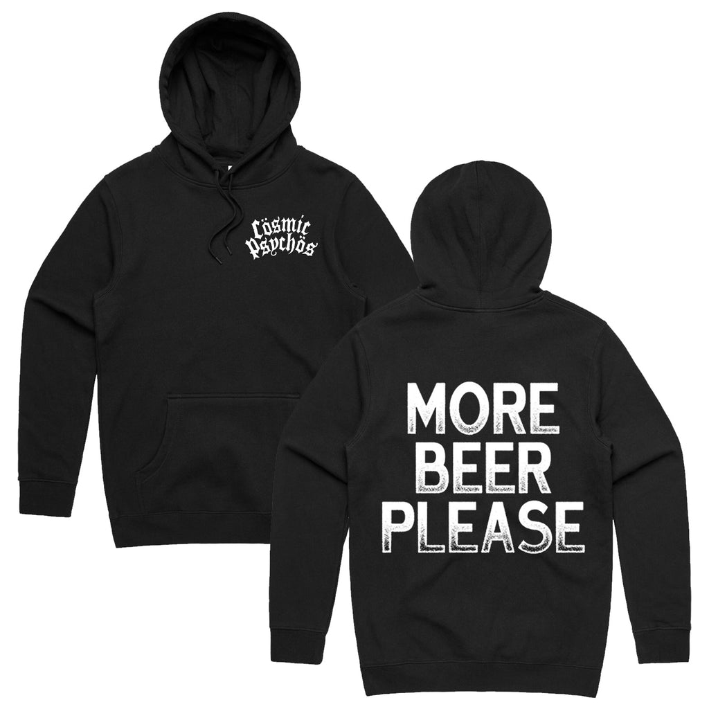 More Beer Please Hoodie (Black) T-Shirts, Sweatshirt | CoreVibeTees.com (Image 1)