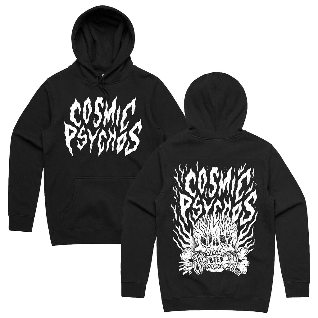 Beer Crusher Hoodie (Black) T-Shirts, Sweatshirt | CoreVibeTees.com (Image 1)