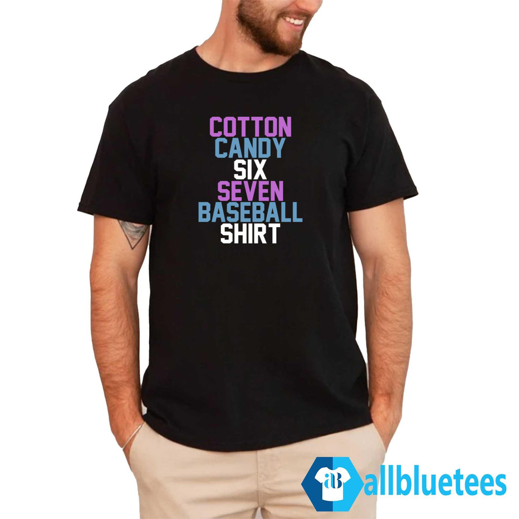 Cotton Candy Six Seven Baseball Shirt
