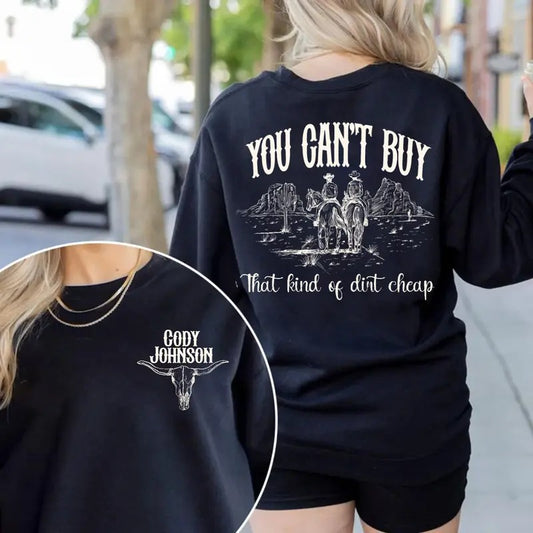 Country Music Festival Outfit, Ccody Lyrics Johnsonn 2 Sides Sweatshirt, Fan Merch, Unisex Long Sleeve Crewneck Womenswear Hoodie