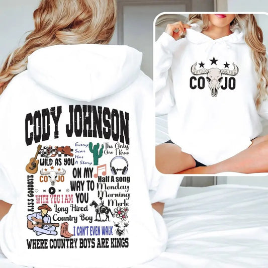 Country Music Johnson 2 Sides Hoodie, Concert 2025 Merch, Tour Music Outfit, Unisex Sweater Pullover Tee