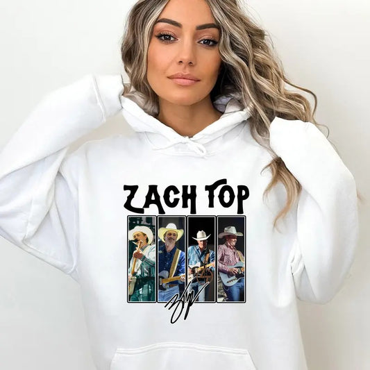 Country Music Lovers, Concert Outfit, Zachh Signature Topp Hoodie, Fan Merch, Unisex Sweater Pullover Tee