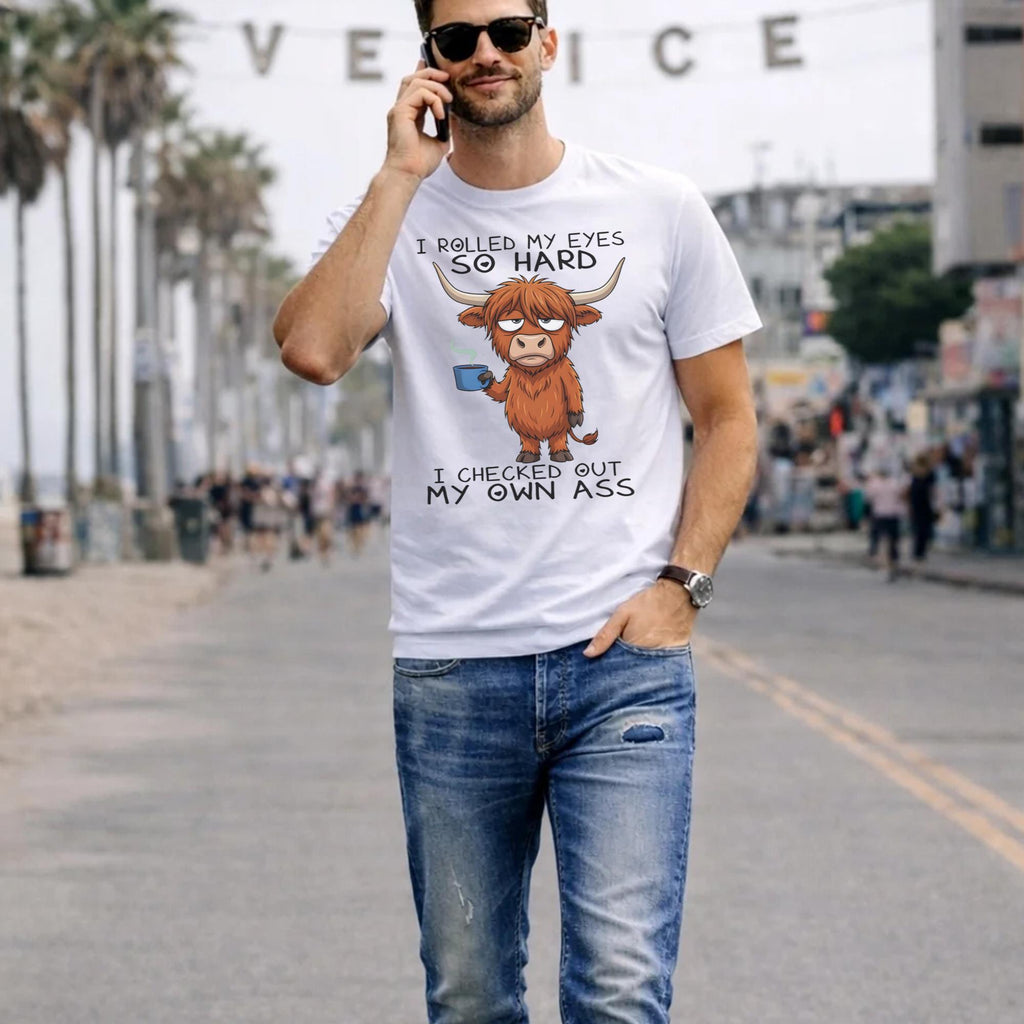 Cow I Rolled My Eyes So Hard Shirt