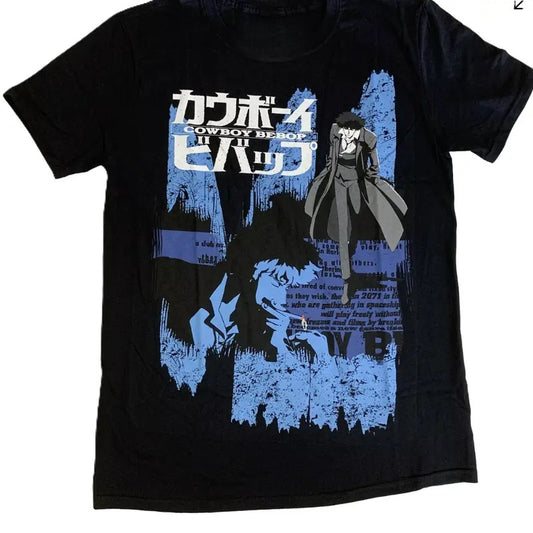 Cowboy Bebop Spike Anime Opening Credits Adult T-Shirt