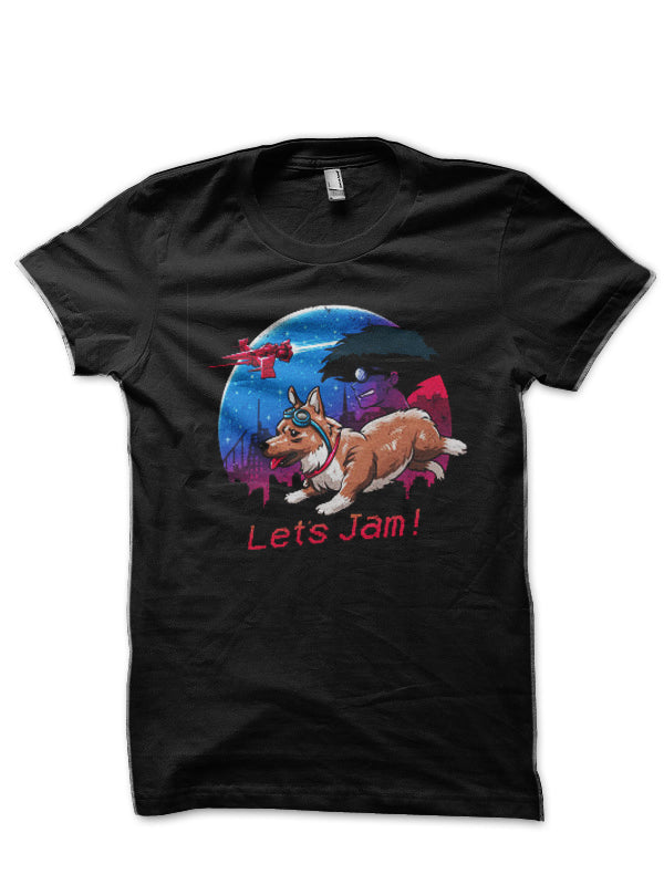 Letâ€™s Jam Black T-Shirt Hoodie, Sweatshirt | CoreVibeTees.com
