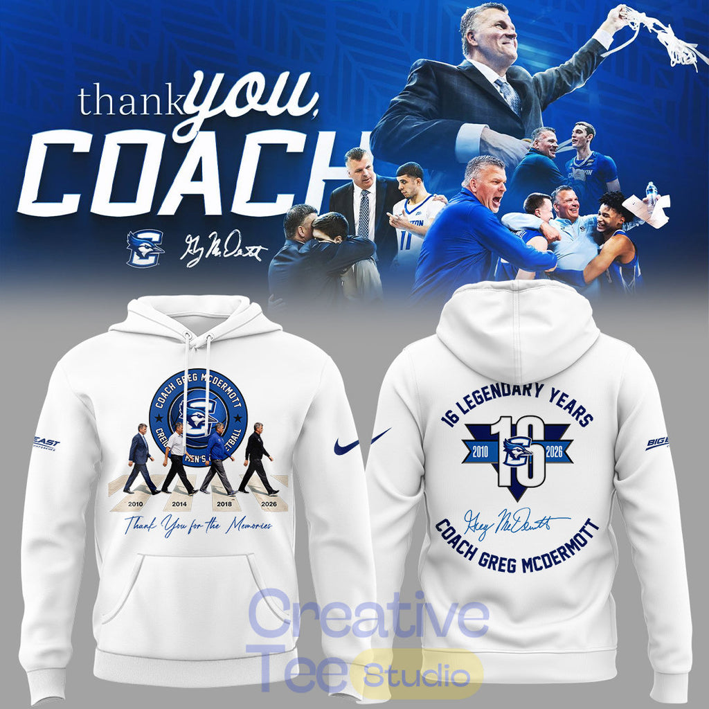 Creighton Bluejays “Thank you for everything, Coach Greg McDermott” Hoodie