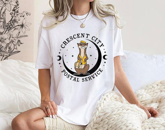 Crescent City Postal Service Shirt, Otters Sarah J Maas Merch, Bryce Quinlan, Pack of Devils, Danika, Hunt and Tharion Tee