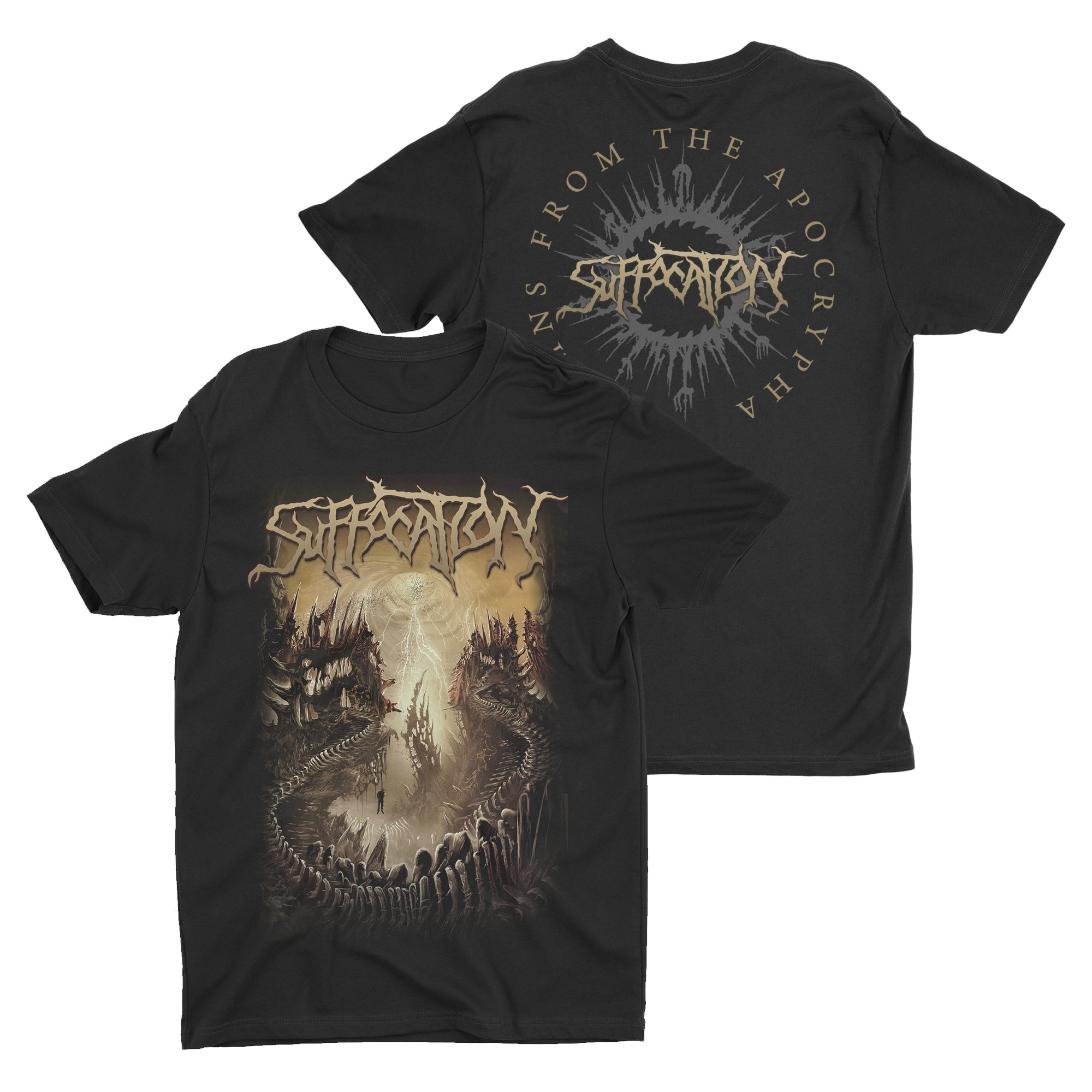 Suffocation - Hymns From The Apocrypha t-shirt Hoodie, Sweatshirt | CoreVibeTees.com (Image 1)