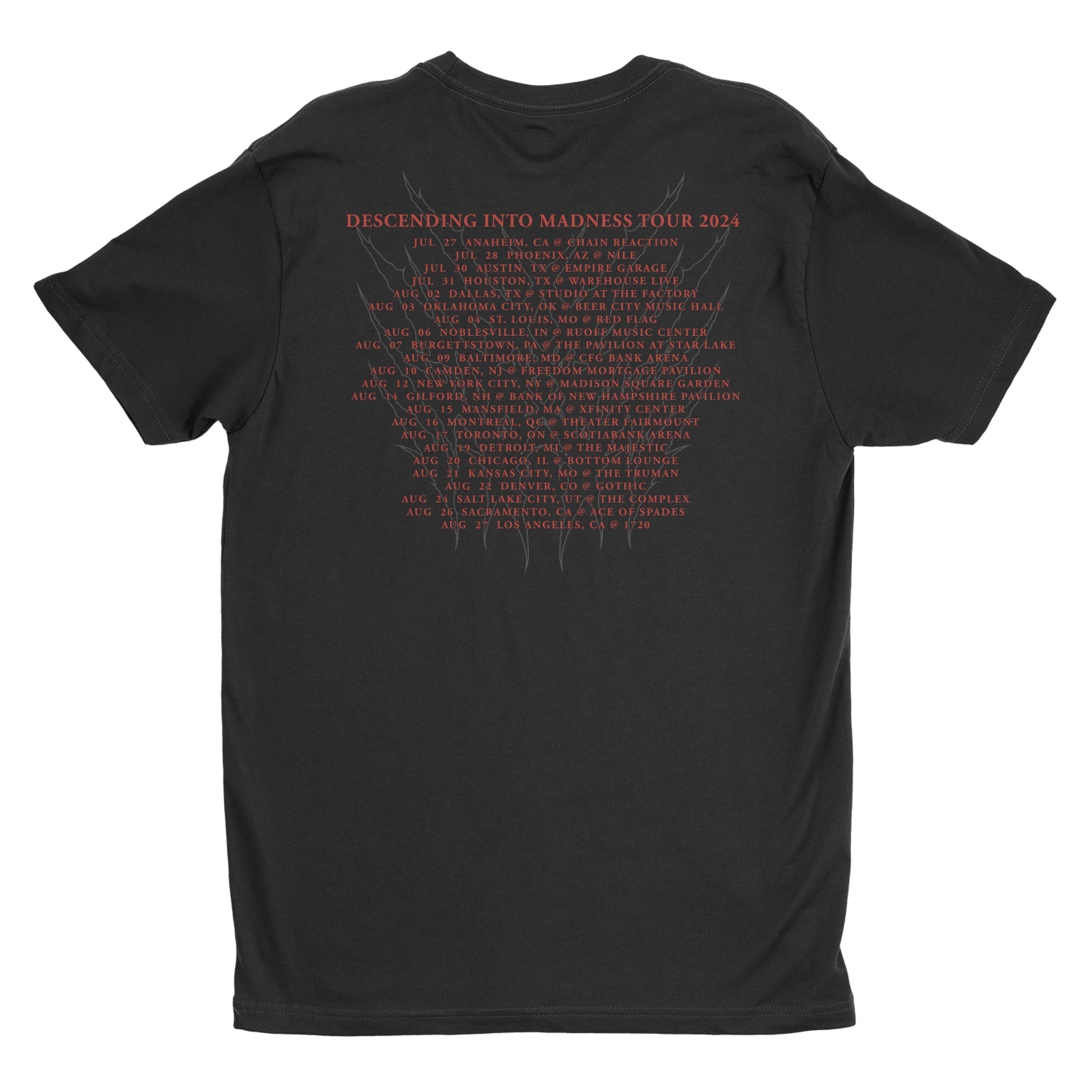 Orbit Culture - 2024 Descending Into Madness Red Mechanic Tour t-shirt Hoodie, Sweatshirt | CoreVibeTees.com (Image 3)