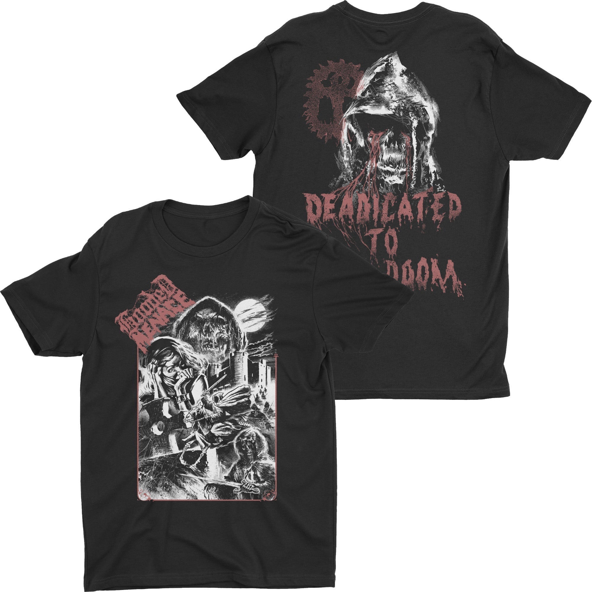 Hooded Menace - Dedicated t-shirt Hoodie, Sweatshirt | CoreVibeTees.com (Image 1)