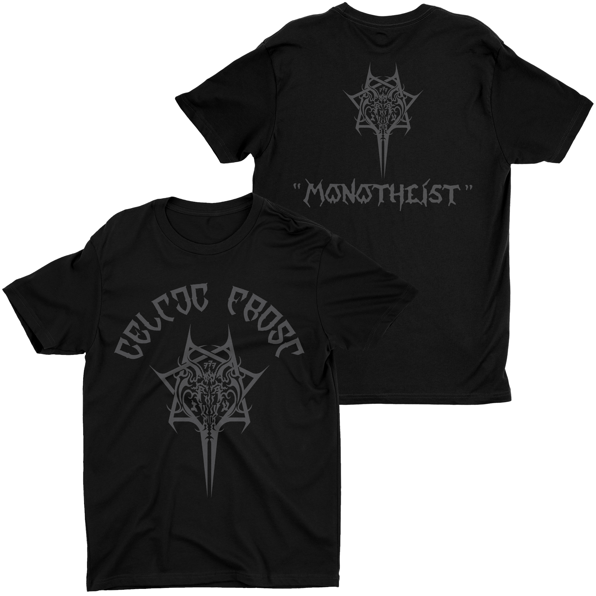 Celtic Frost - Monotheist Grey t-shirt Hoodie, Sweatshirt | CoreVibeTees.com (Image 1)