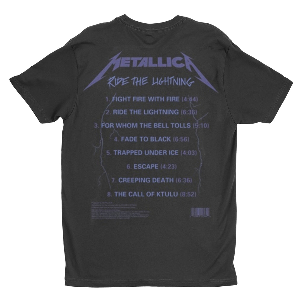 Metallica - Ride The Lightning Tracks t-shirt Hoodie, Sweatshirt | CoreVibeTees.com (Image 3)