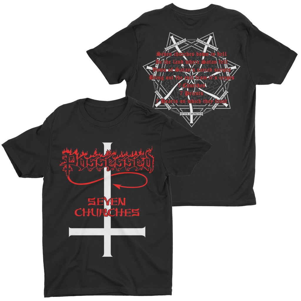 Possessed - Seven Churches t-shirt Hoodie, Sweatshirt | CoreVibeTees.com (Image 1)