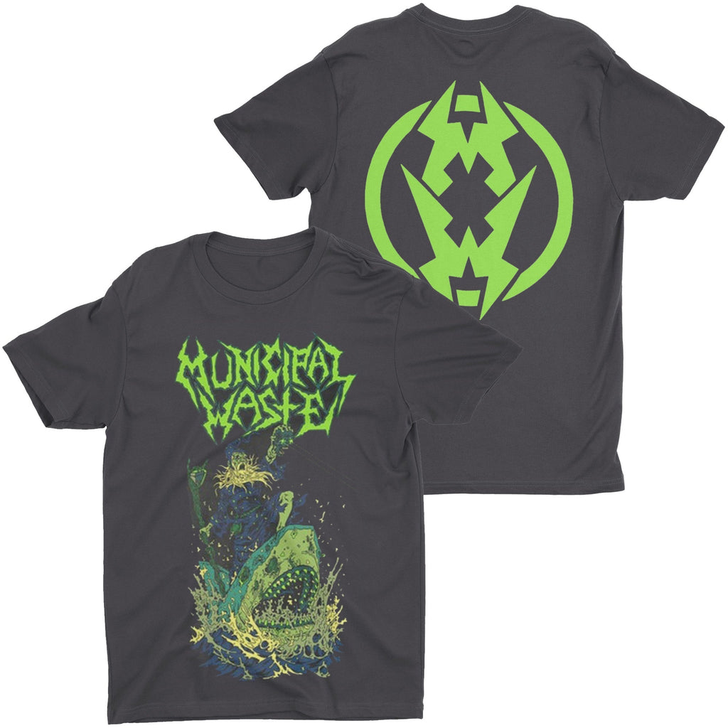 Municipal Waste - Glow Shark t-shirt Hoodie, Sweatshirt | CoreVibeTees.com (Image 1)