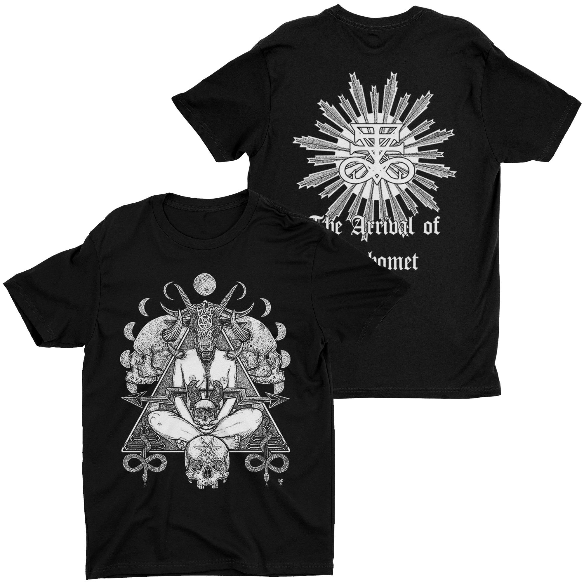 Mystic Circle - The Arrival Of Baphomet t-shirt Hoodie, Sweatshirt | CoreVibeTees.com (Image 1)