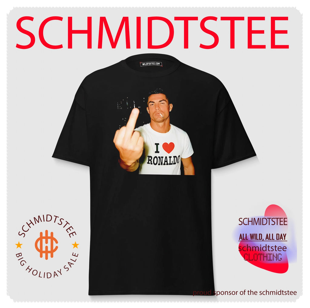 Cristiano Ronaldo Middle finger and smoking funny shirt