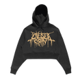 Chelsea Grin - Crop Hoodie w/Gold Print T-Shirts, Sweatshirt | CoreVibeTees.com