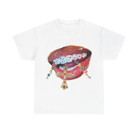 Cross Grill Vintage Graphic Tee 100% Cotton Retro Hiphop Streetwear Classic Print