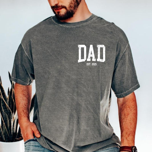 Custom Dad Shirt, Cute Fathers Day Gift, Christmas Gift For Dad, New Dad Shirt, Custom Dad Est Shirt, Gift for Grandpa