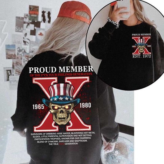 Custom Generation X Ver 2 Shirt, Custom Year Of Birth Shirt, The True FAFO Generation X Two Side Shirt - 100% Cotton Top Unisex
