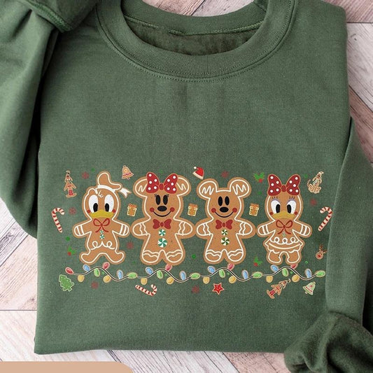Cute Gingerbread Christmas Crewneck Sweatshirt, Hoodie, T-shirt, Cute Christmas Gifts